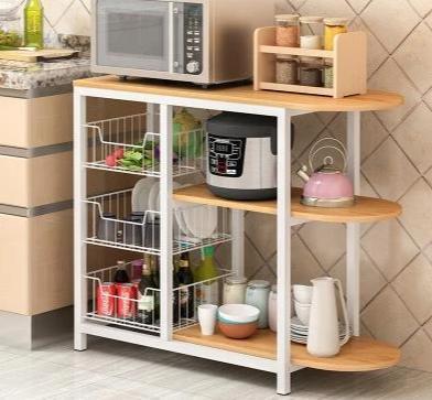 Kolton - Versatile Multilayered Storage Kitchen Shelf - Nordic Side - 01-28, modern-farmhouse