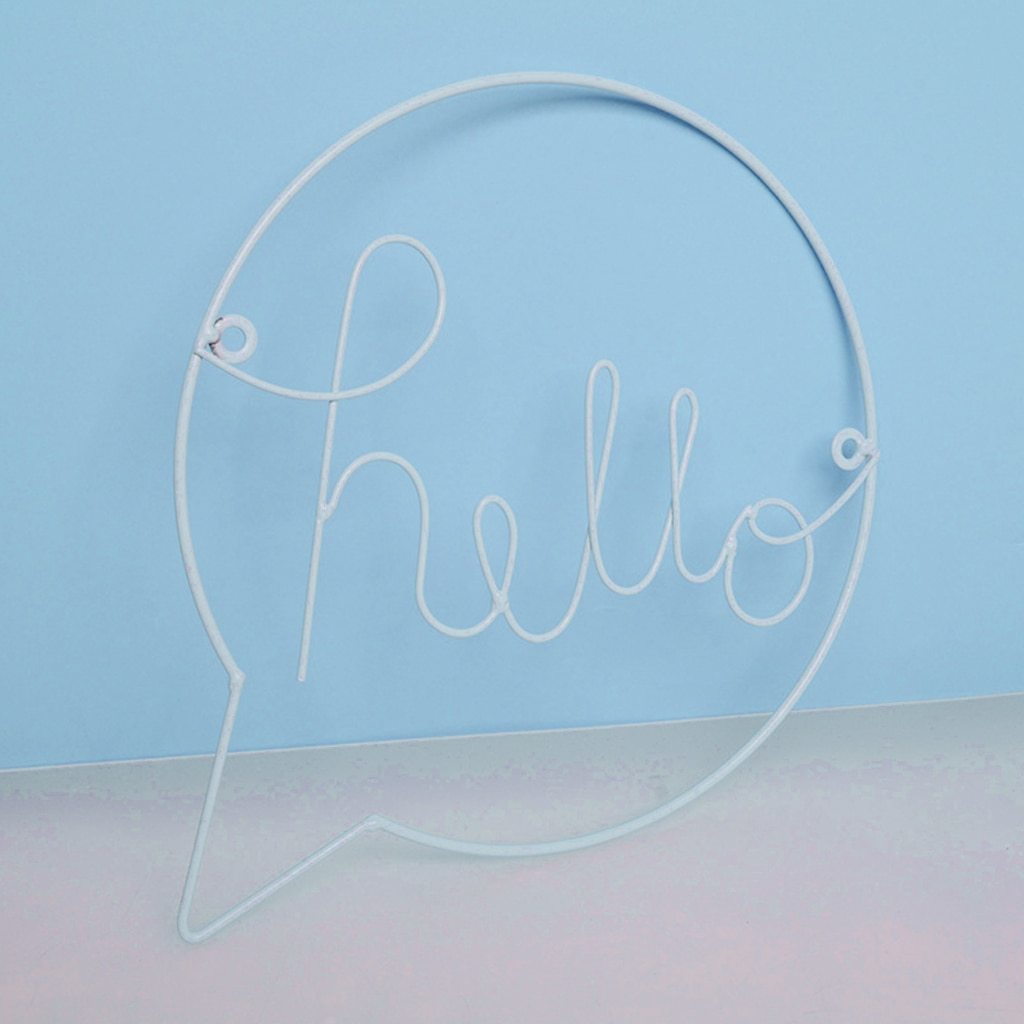 Hello - Modern Nordic Wall Decoration - Nordic Side - 