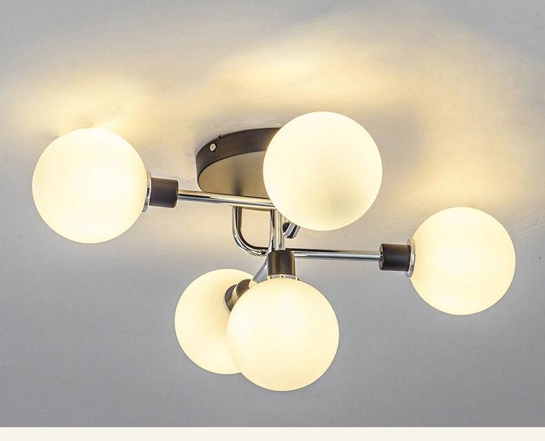 Postmodern Glass Ball Ceiling Light - Nordic Side - 