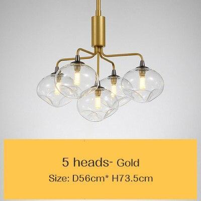 Nordic Natural Glass Chandelier - Nordic Side - 