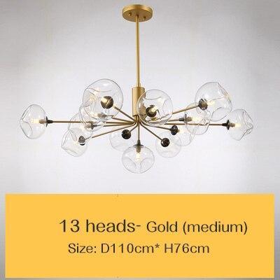 Nordic Natural Glass Chandelier - Nordic Side - 