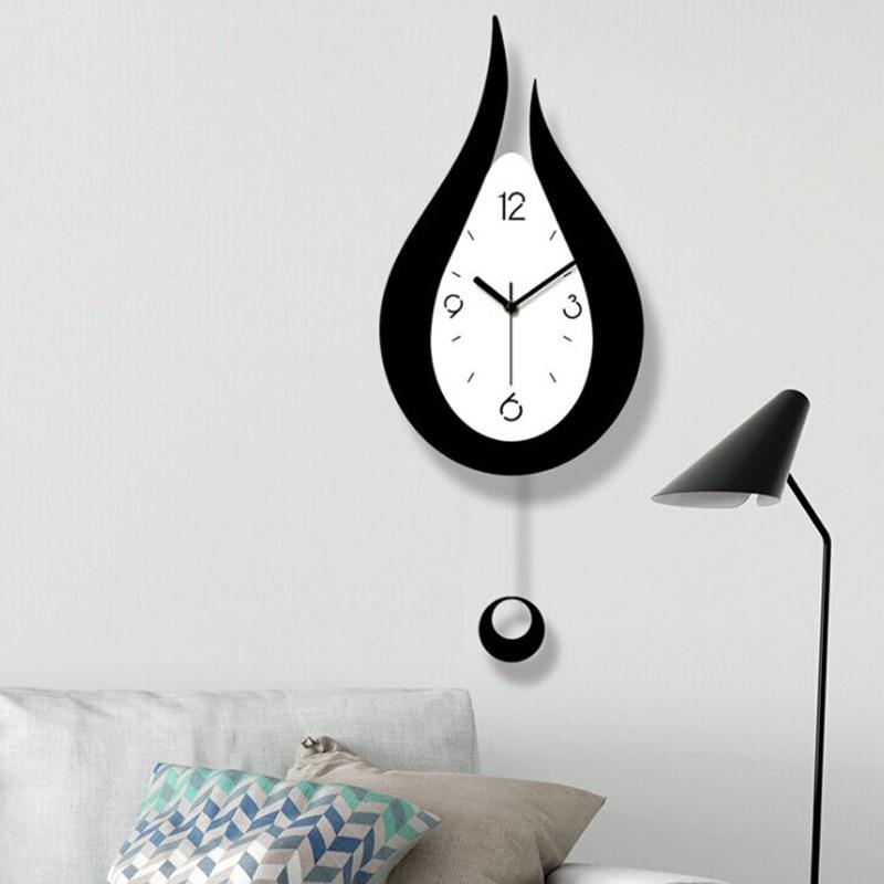 Lyon - Modern Nordic Water Droplet Design Wall Clock - Nordic Side - 02-12, modern-pieces