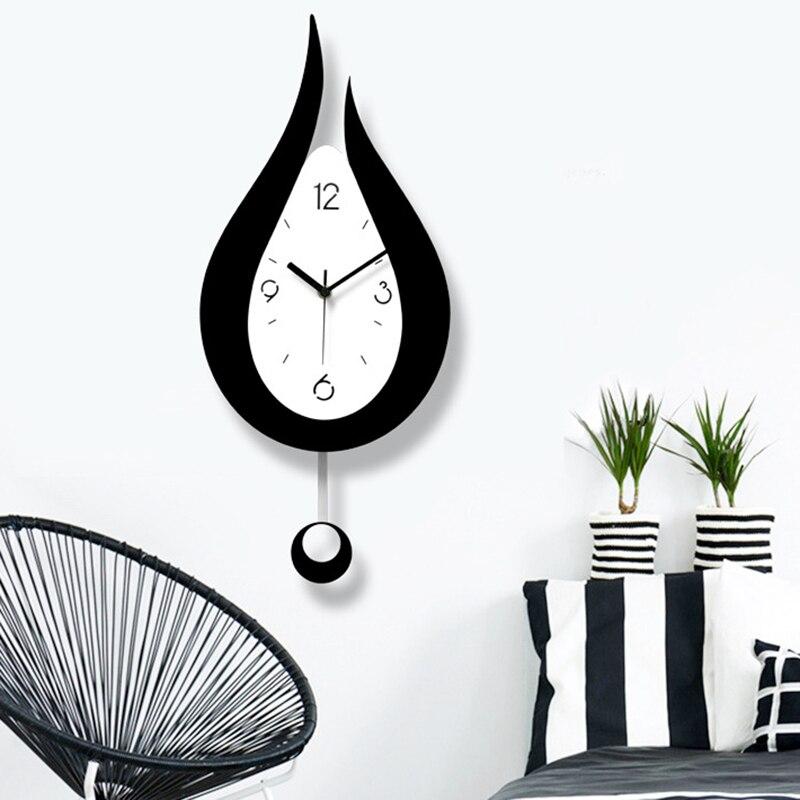 Lyon - Modern Nordic Water Droplet Design Wall Clock - Nordic Side - 02-12, modern-pieces