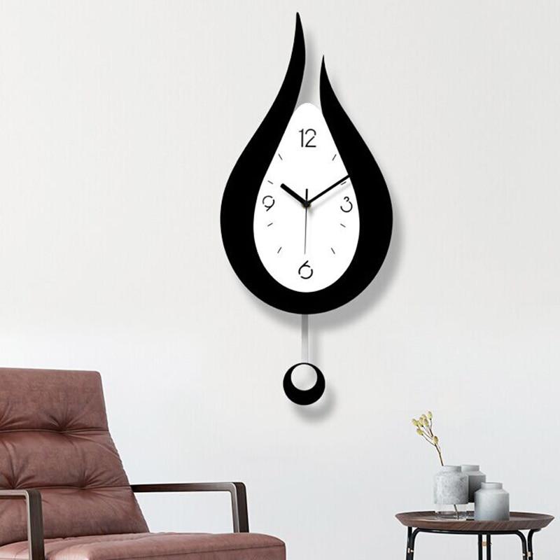 Lyon - Modern Nordic Water Droplet Design Wall Clock - Nordic Side - 02-12, modern-pieces