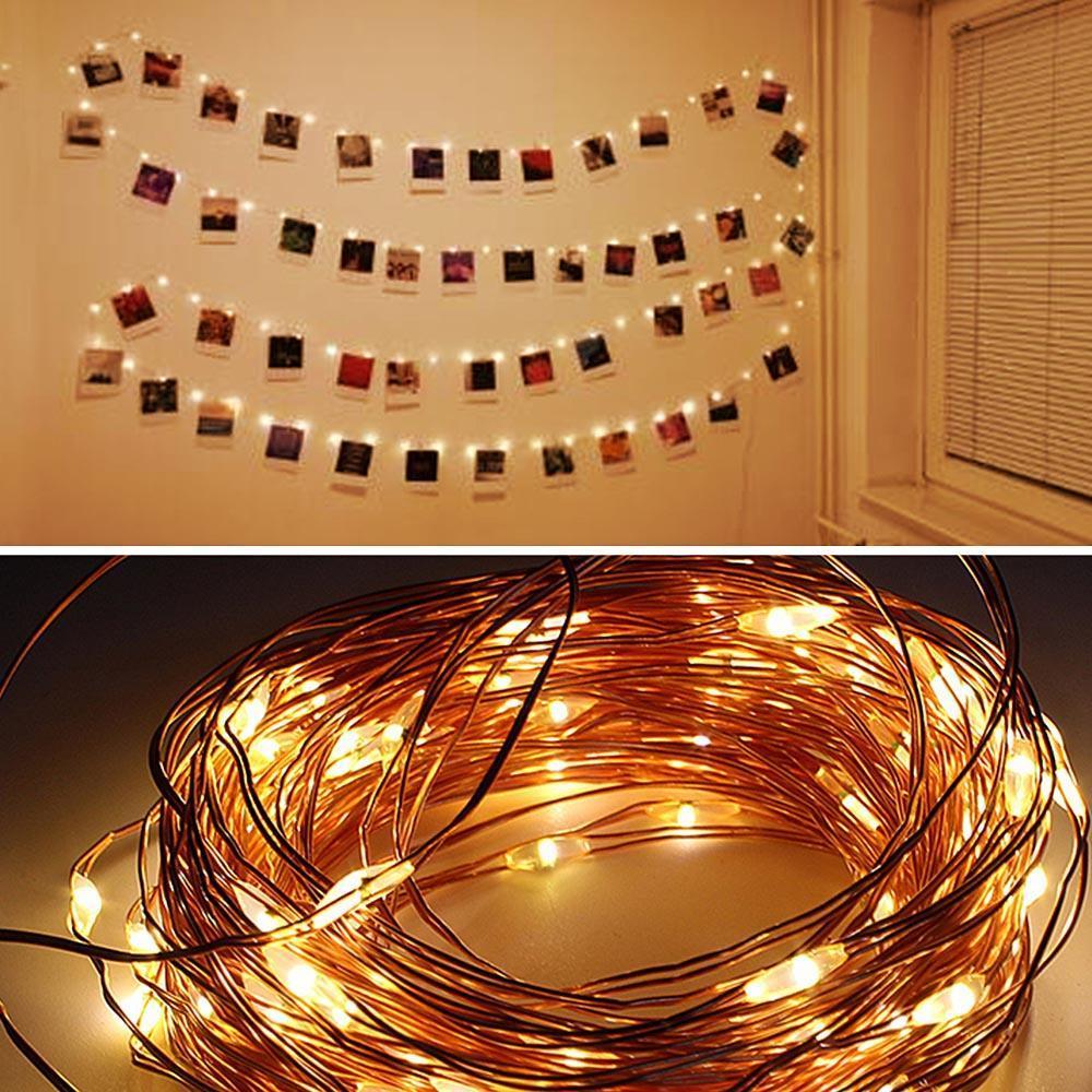 Strung - LED Fairy Light String with Photo Clips - Nordic Side - modern-pieces