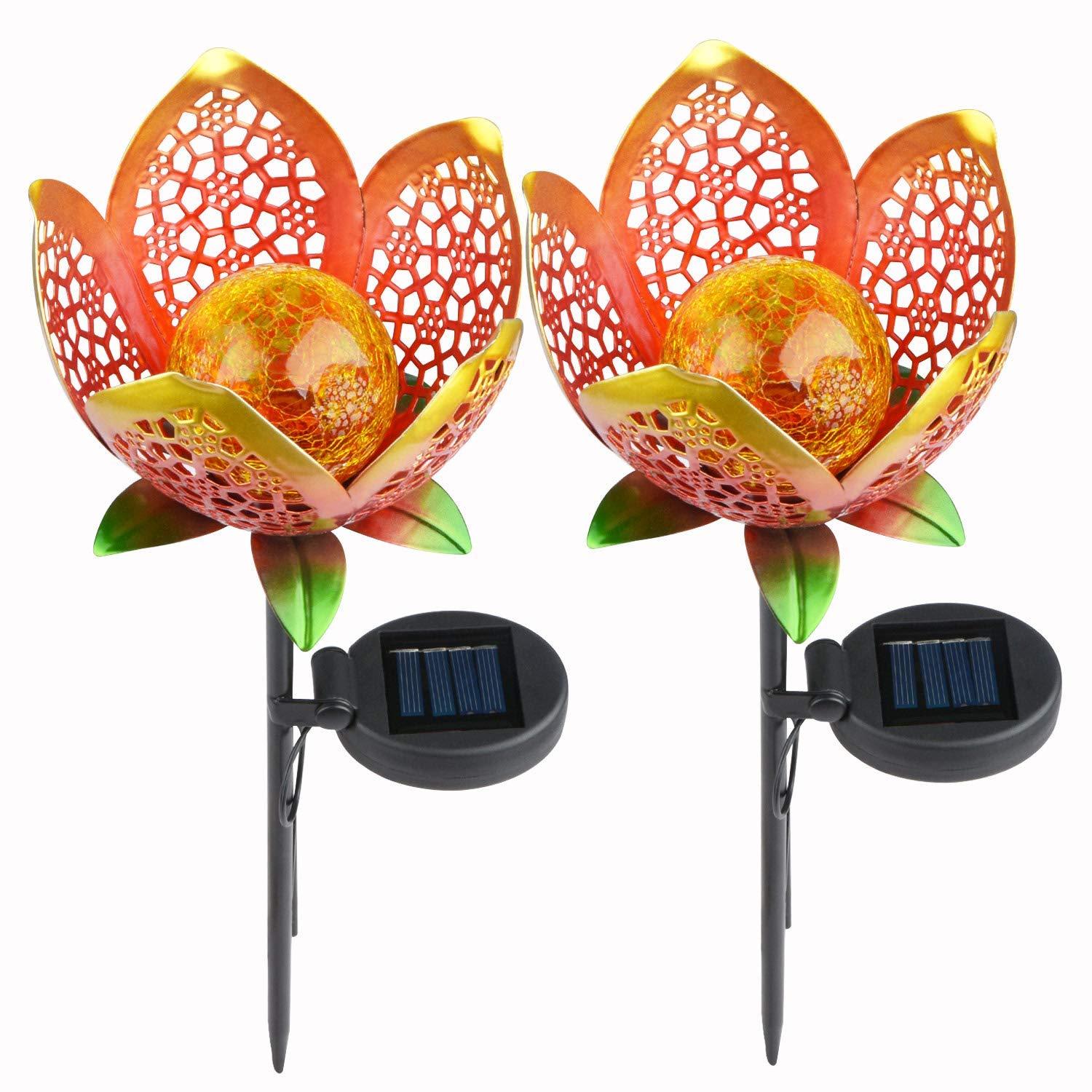 Solar Powered Flower Stake Garden Light - Nordic Side - 04-25, modern-lighting, modern-pieces