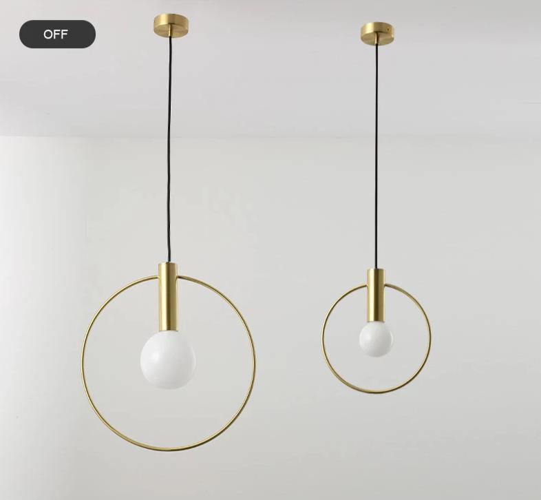 Gold Ring Pendant Light - Nordic Side - 