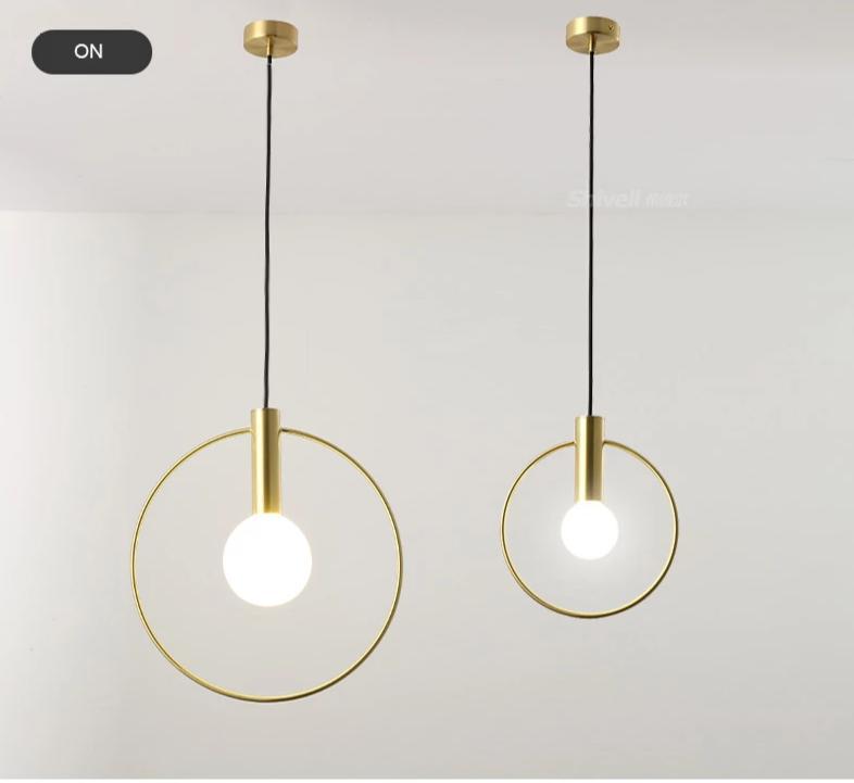 Gold Ring Pendant Light - Nordic Side - 