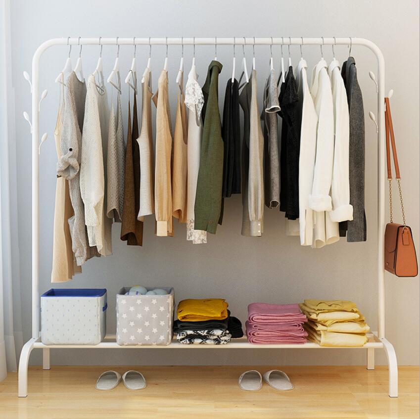 Ciara Iron Clothes Rack with Shelf