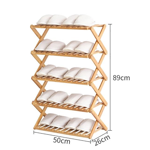 Danica - Bamboo Multi-Level Shoe Rack - Nordic Side - 11-26, furniture, modern-farmhouse