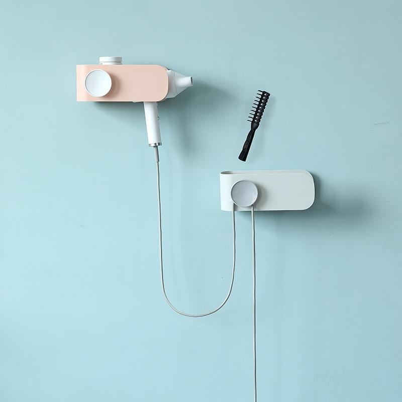 Nordic Wall-mounted Hair Dryer Holder - Nordic Side - 