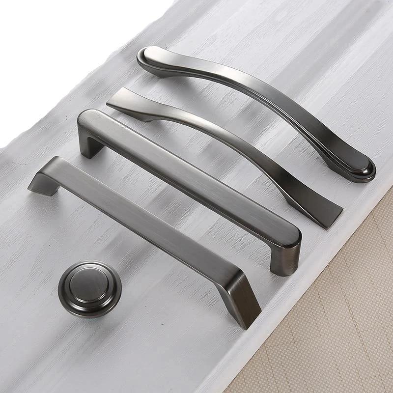 Decker - Contemporaneous Matte Finish Kitchen Cabinet Handle - Nordic Side - 02-12, modern-pieces