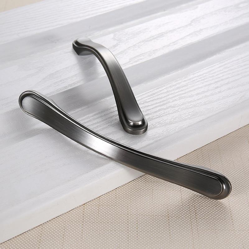 Decker - Contemporaneous Matte Finish Kitchen Cabinet Handle - Nordic Side - 02-12, modern-pieces