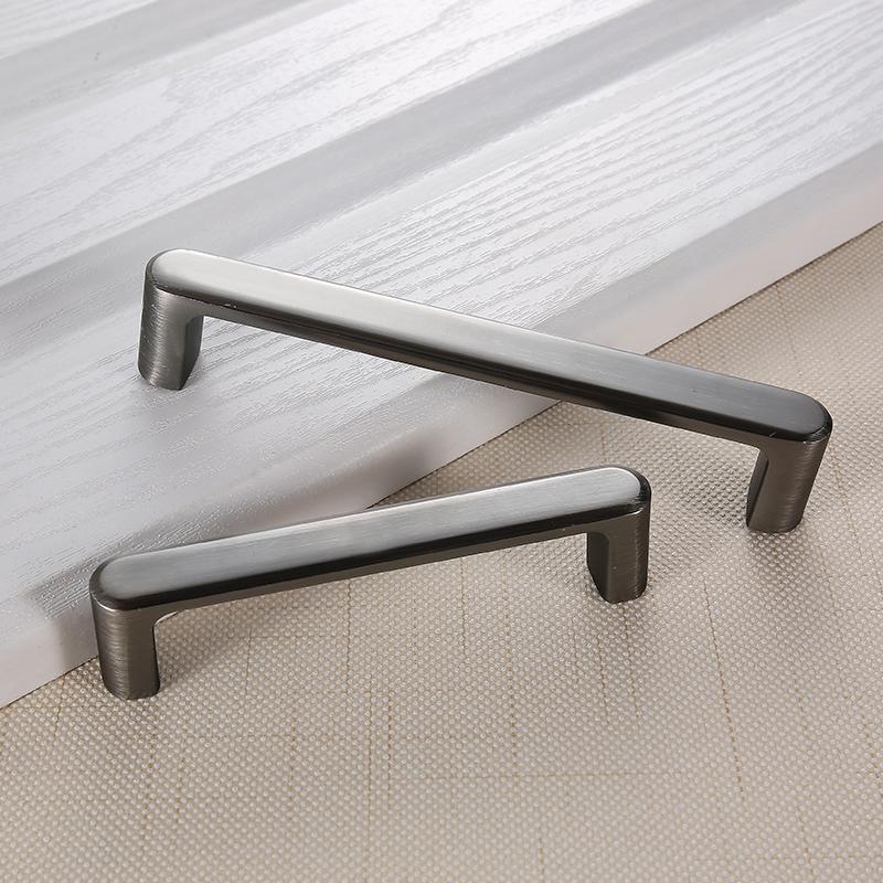 Decker - Contemporaneous Matte Finish Kitchen Cabinet Handle - Nordic Side - 02-12, modern-pieces