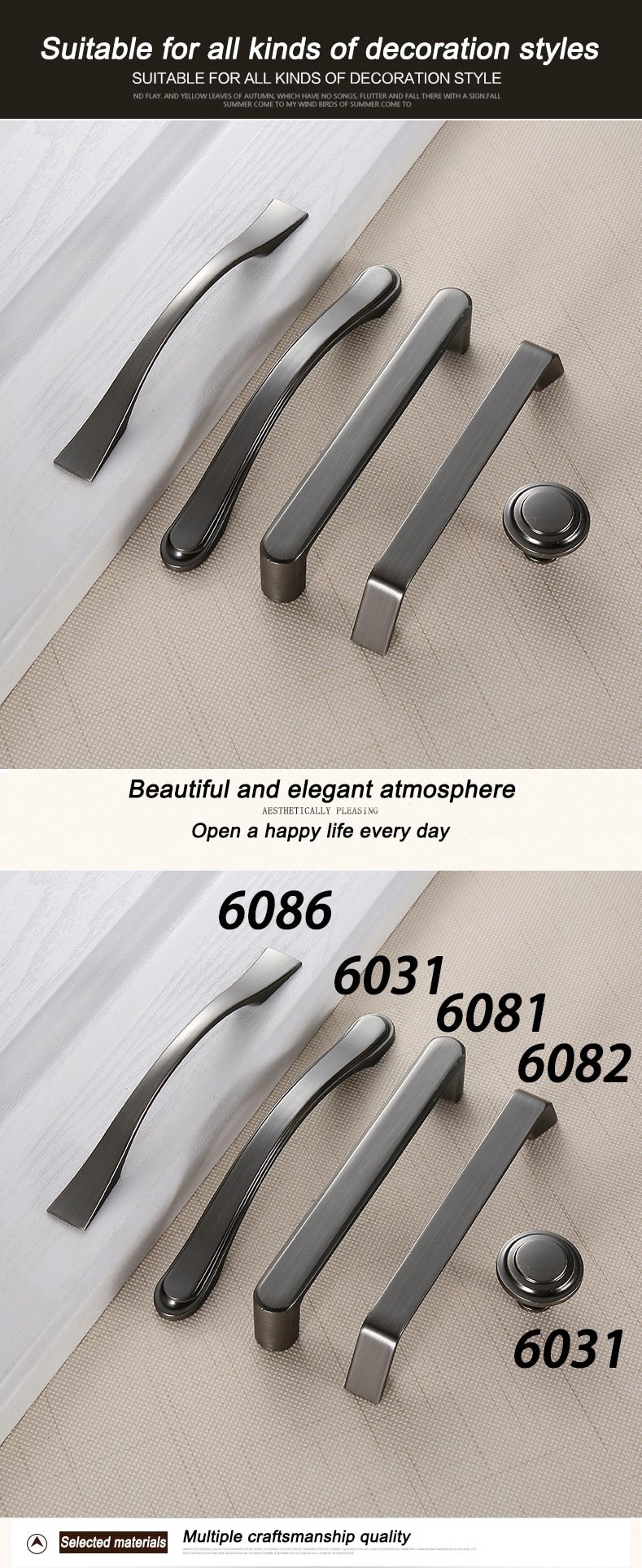 Decker - Contemporaneous Matte Finish Kitchen Cabinet Handle - Nordic Side - 02-12, modern-pieces