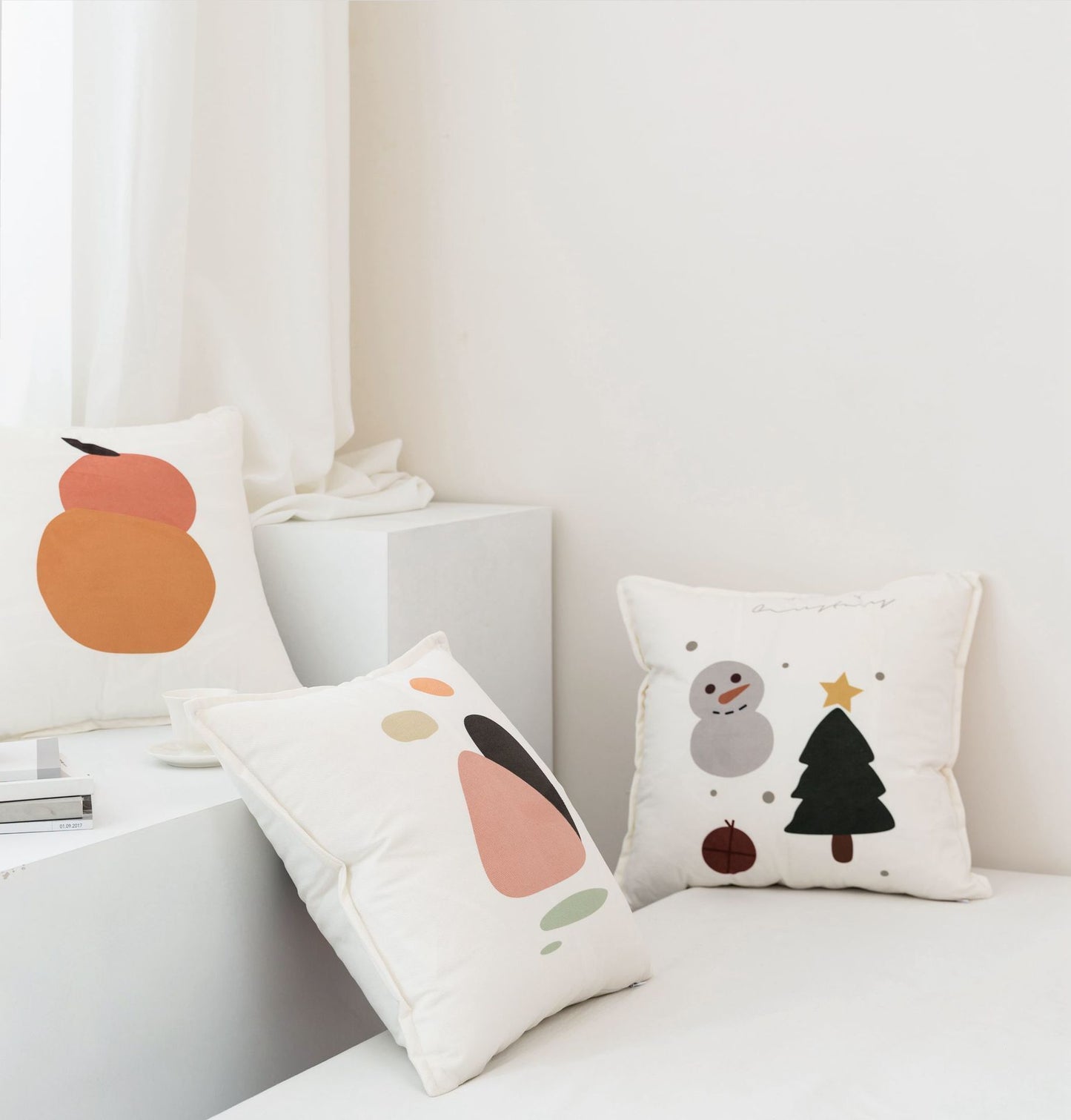 Minimal Illustration Cushion Cover - Nordic Side - 