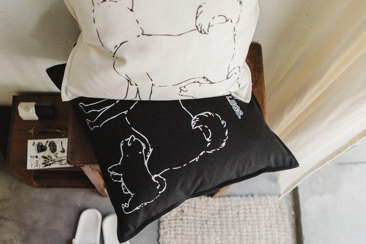 Puppy Printed Cushion Cover - Nordic Side - 