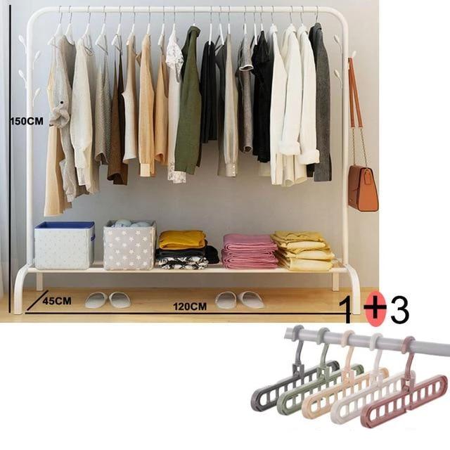 Ciara - Floor Standing Clothes Rack with Shelf - Nordic Side - 11-26, furniture