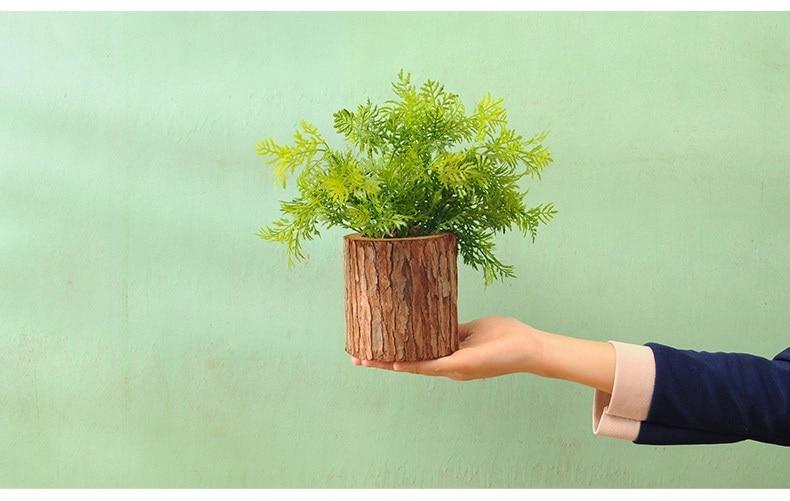 Woody - 3D Imitation Trunk Wall Planter - Nordic Side - 11-18, feed-cl1-planters, modern-farmhouse, modern-planter-collection