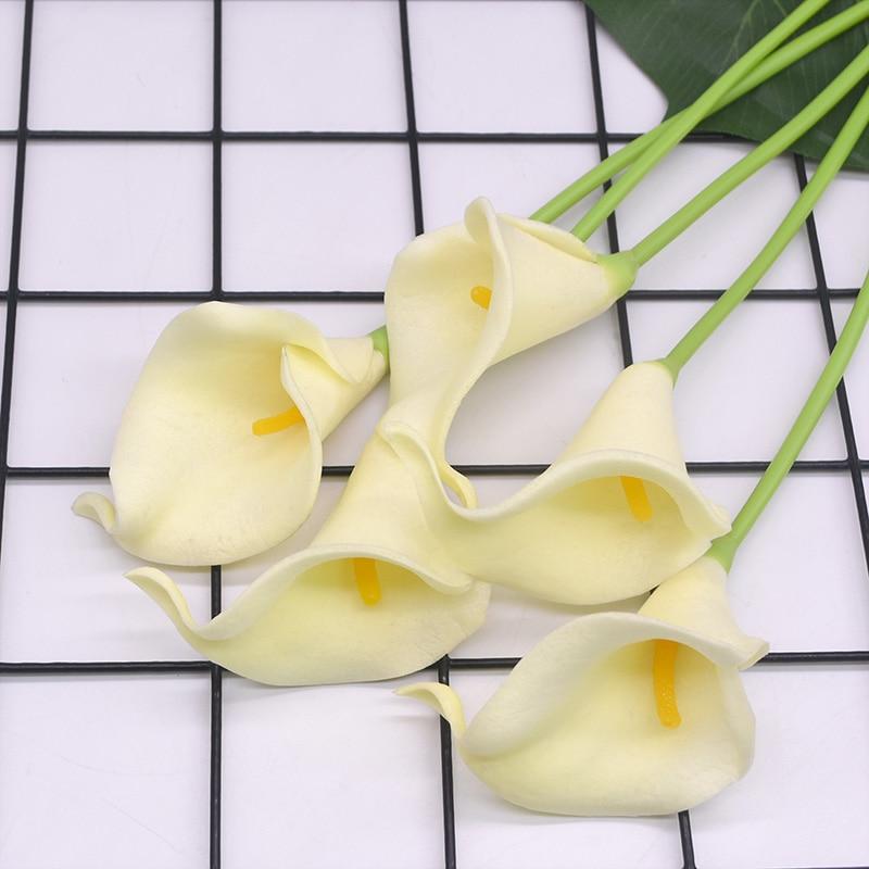 Artificial Realistic Arum-Lily Bouquet - 10 Stems