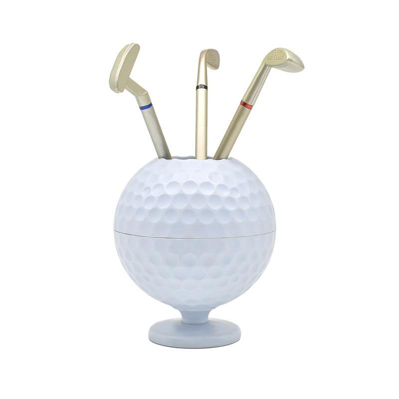 Novelty Golf Ball Utensil Holder [With 3 Golf Club Pens!] - Nordic Side - golf