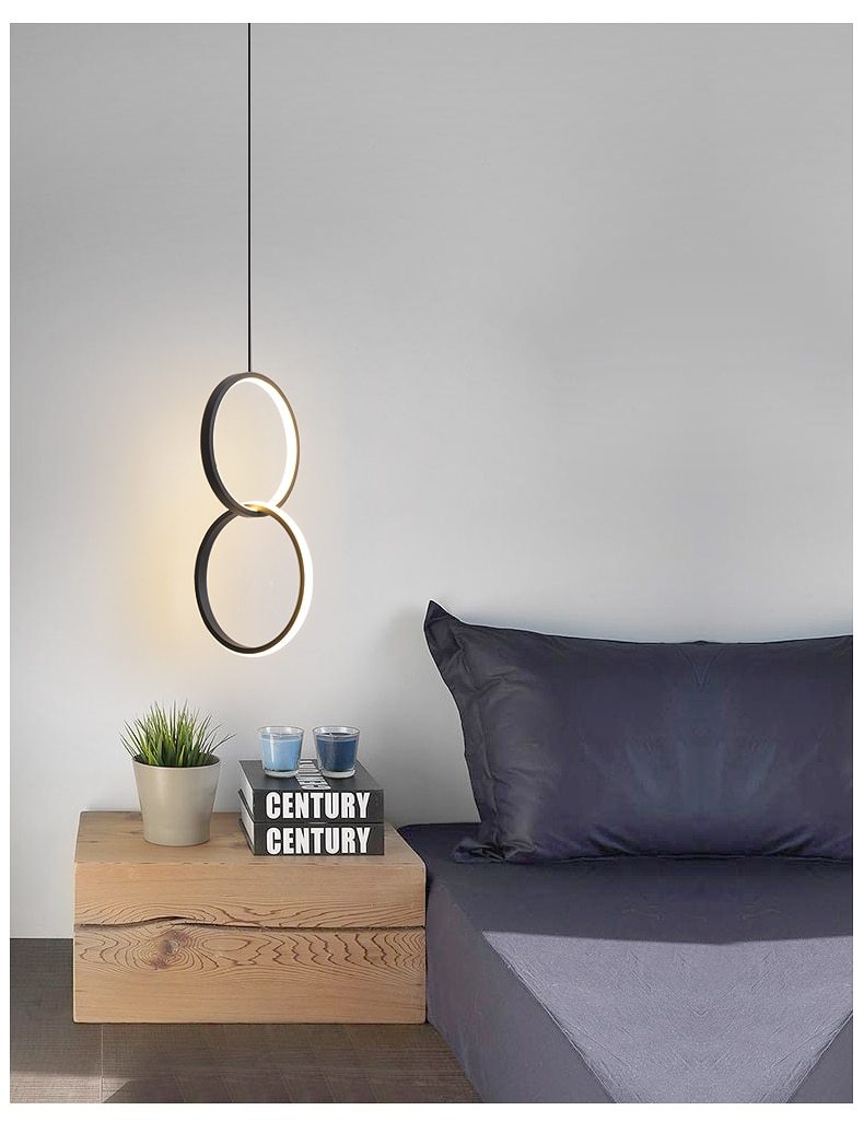 Kavita - Circular LED Hanging Light - Nordic Side - 5-22, feed-cl1-lights-over-80-dollars