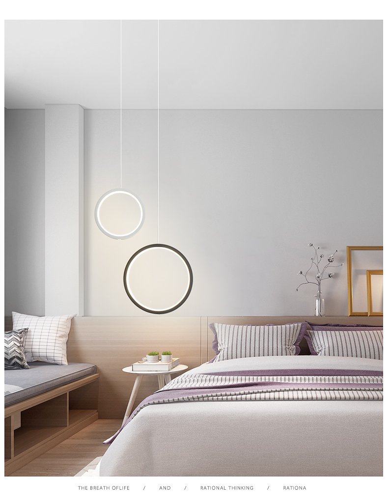 Kavita - Circular LED Hanging Light - Nordic Side - 5-22, feed-cl1-lights-over-80-dollars