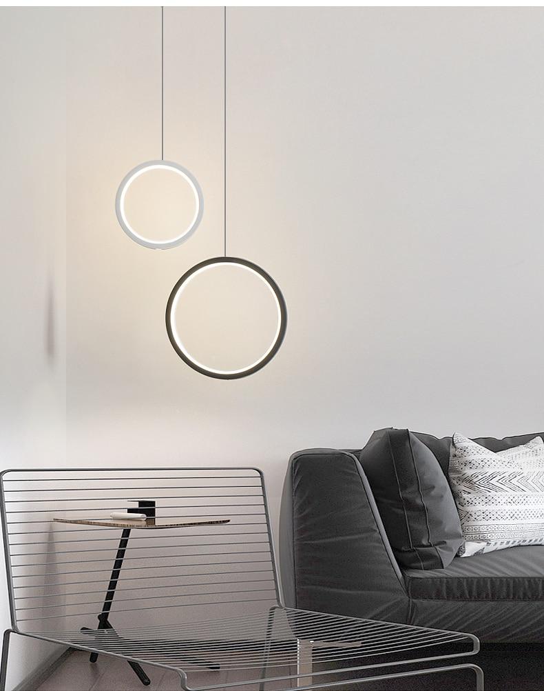 Kavita - Circular LED Hanging Light - Nordic Side - 5-22, feed-cl1-lights-over-80-dollars