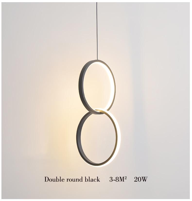 Kavita - Circular LED Hanging Light - Nordic Side - 5-22, feed-cl1-lights-over-80-dollars