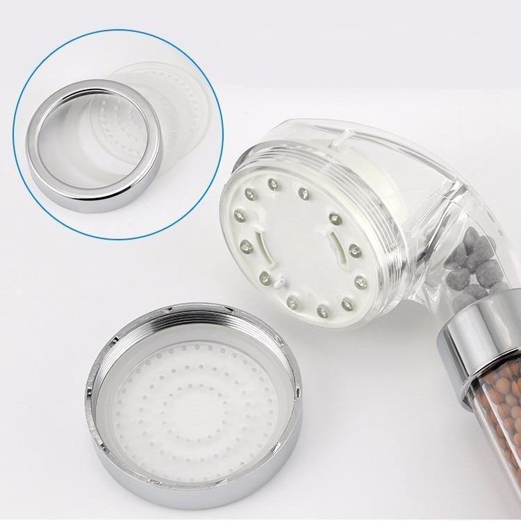 3 Color LED Temperature Sensor Shower Head - Nordic Side - 03-28