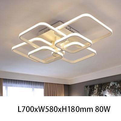 NEO Gleam Rectangle Acrylic Aluminum Modern Led ceiling lights for living room bedroom AC85-265V White Ceiling Lamp Fixtures - Nordic Side - 