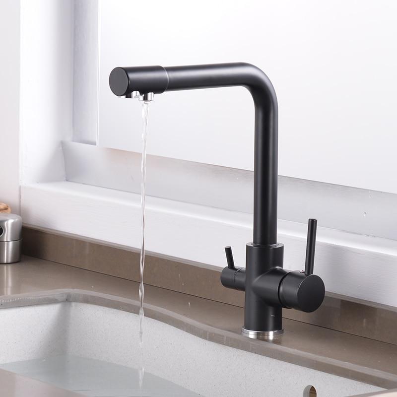 Cott - Modern 3 in 1 Kitchen Faucet - Nordic Side - 03-15