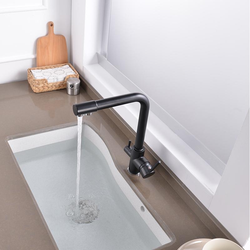 Cott - Modern 3 in 1 Kitchen Faucet - Nordic Side - 03-15