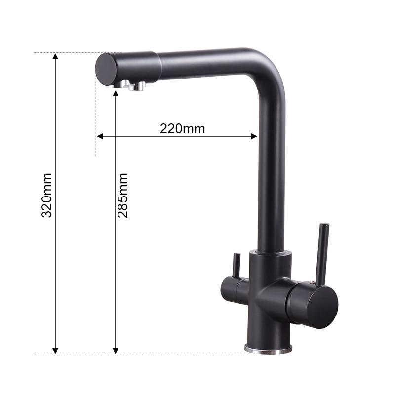 Cott - Modern 3 in 1 Kitchen Faucet - Nordic Side - 03-15