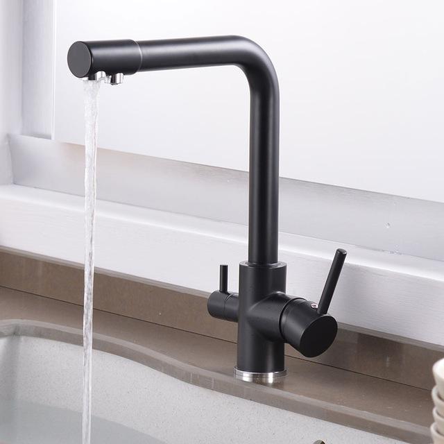 Cott - Modern 3 in 1 Kitchen Faucet - Nordic Side - 03-15