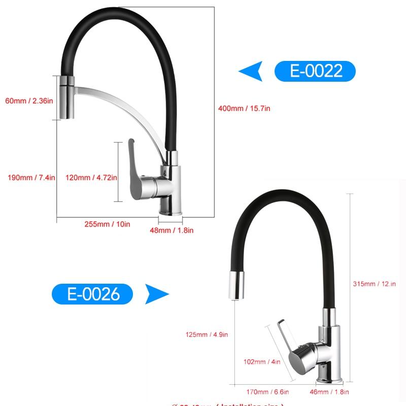 Lodge - Rotating Flexible Kitchen Faucet - Nordic Side - 03-15, modern-pieces