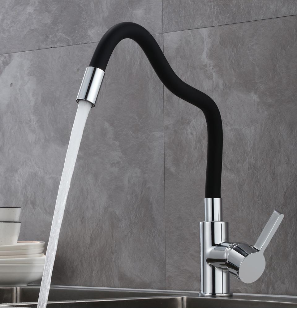 Lodge - Rotating Flexible Kitchen Faucet - Nordic Side - 03-15, modern-pieces