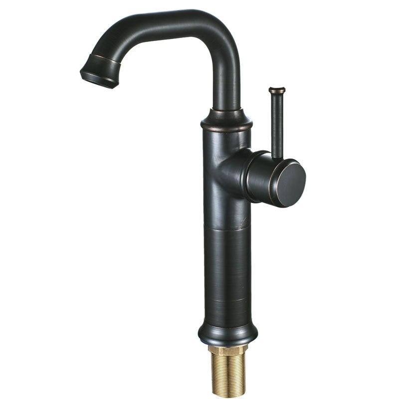 Anaia - Vintage Style Brass Bathroom Faucet - Nordic Side - 03-19, modern-farmhouse