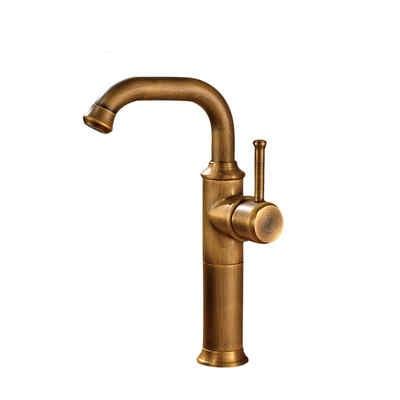 Anaia - Vintage Style Brass Bathroom Faucet - Nordic Side - 03-19, modern-farmhouse