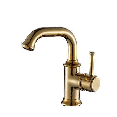 Anaia - Vintage Style Brass Bathroom Faucet - Nordic Side - 03-19, modern-farmhouse