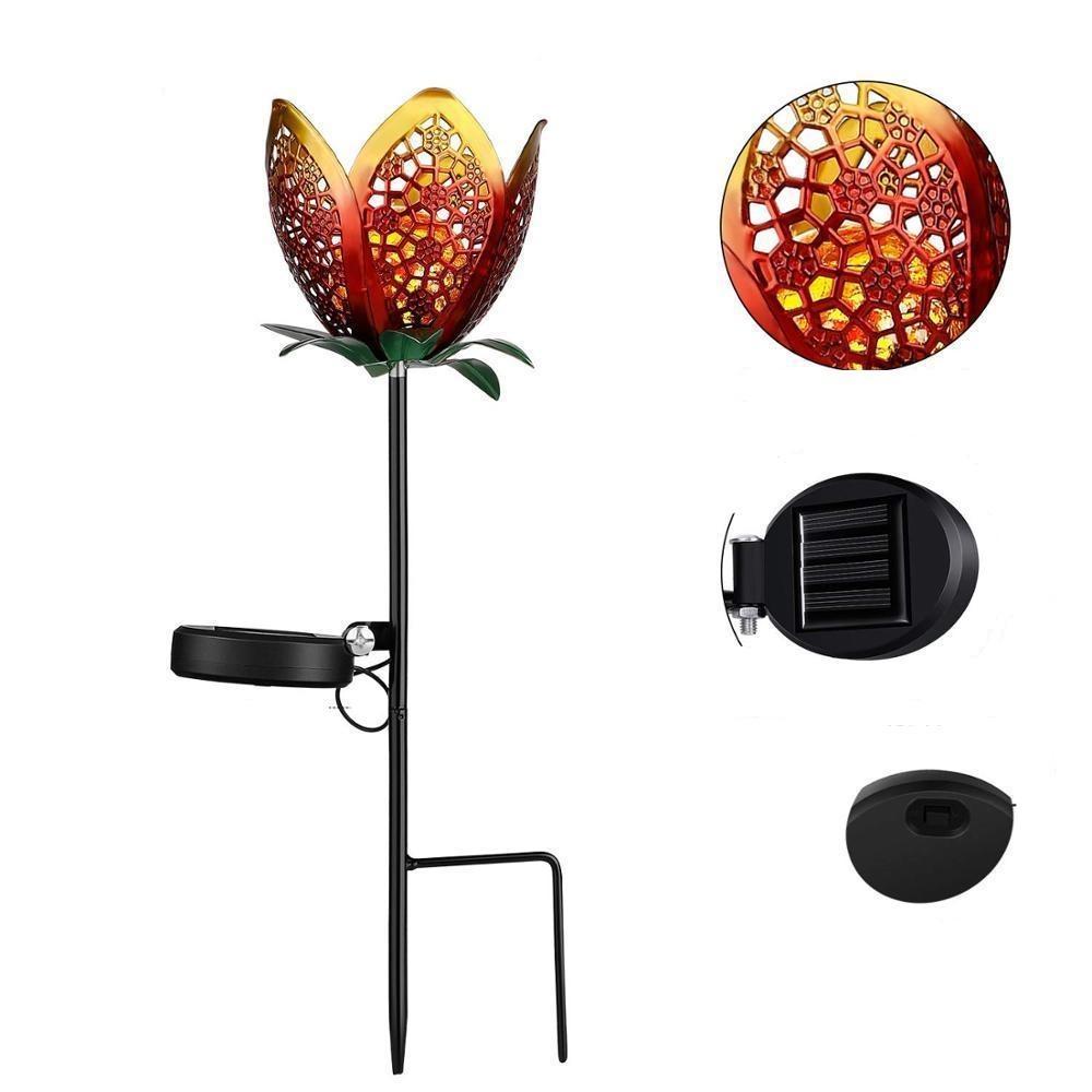 Solar Powered Flower Stake Garden Light - Nordic Side - 04-25, modern-lighting, modern-pieces