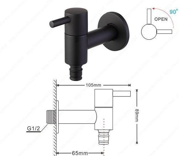 Linus - Chrome Wall Mounted Bathroom Faucet - Nordic Side - 03-27, modern-pieces