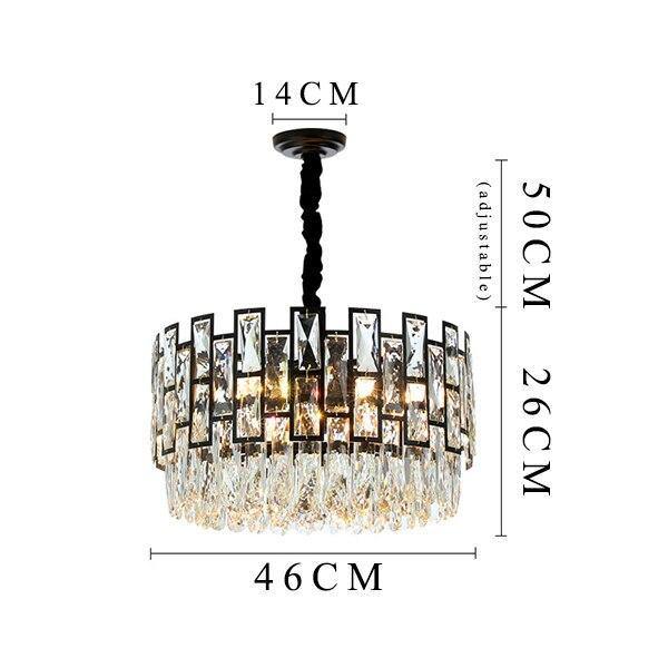 Mimis' Chalice - Nordic Side - black, chandelier, crystal, pendant