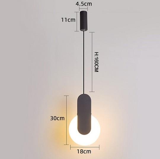 Declan - Modern LED Hanging Light - Nordic Side - 5-22, feed-cl1-lights-over-80-dollars