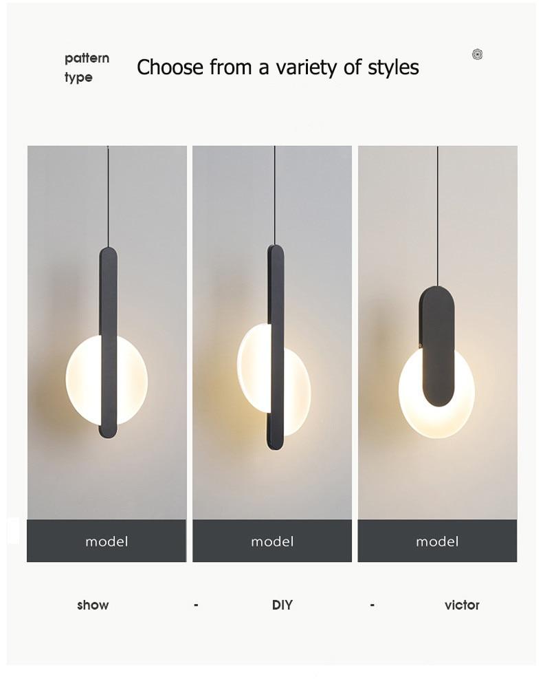 Declan - Modern LED Hanging Light - Nordic Side - 5-22, feed-cl1-lights-over-80-dollars