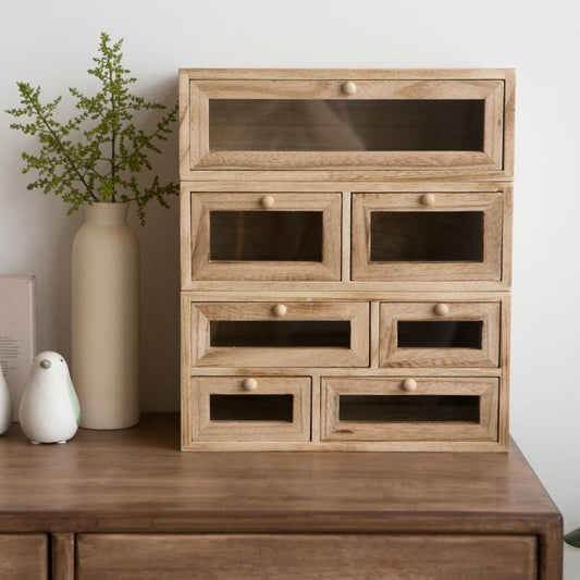 Vintage Solid Wood Storage Cabinet - Nordic Side - 04-23, feed-cl0-over-80-dollars, modern-farmhouse