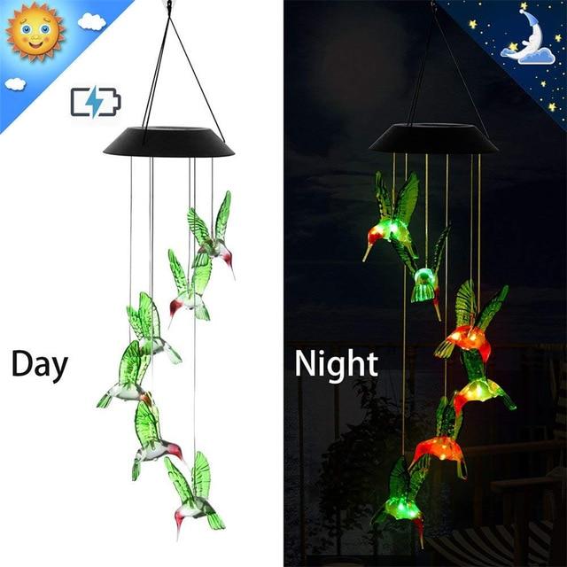 LED Solar Powered Wind Chime Lights - Nordic Side - 