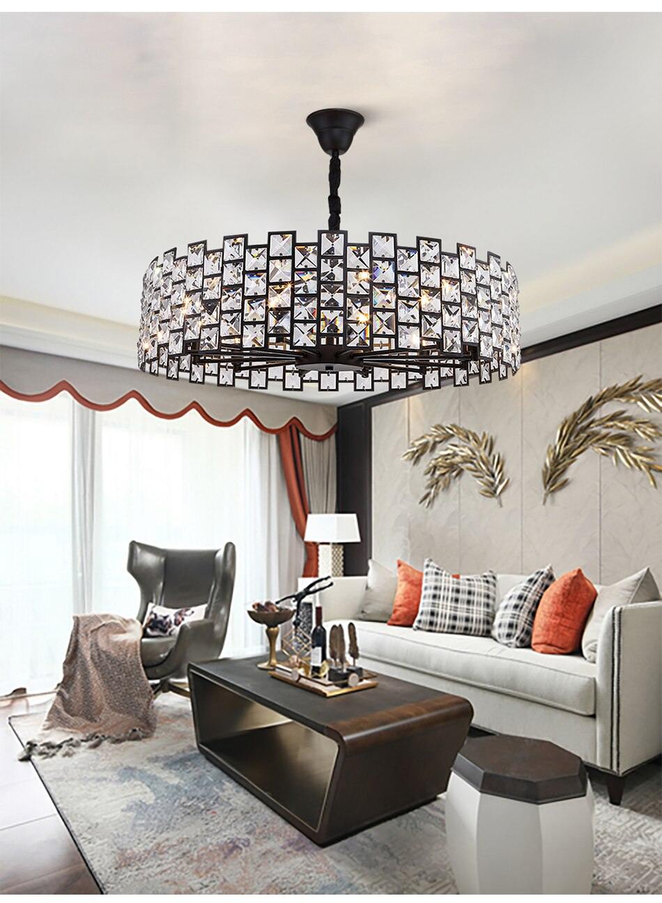 Mimis' Tetrad - Nordic Side - black, Chandelier, crystal, pendant