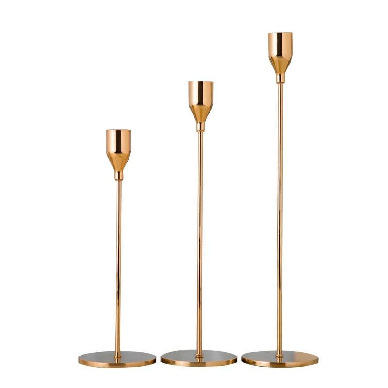 Claros Luxury Stainless Steel Candlesticks