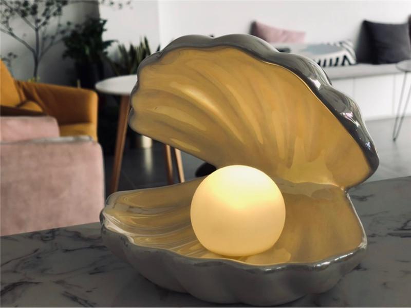 Sirenita - Pearl & Shell Desk Lamp - Nordic Side - 05-12, modern-lighting, modern-pieces